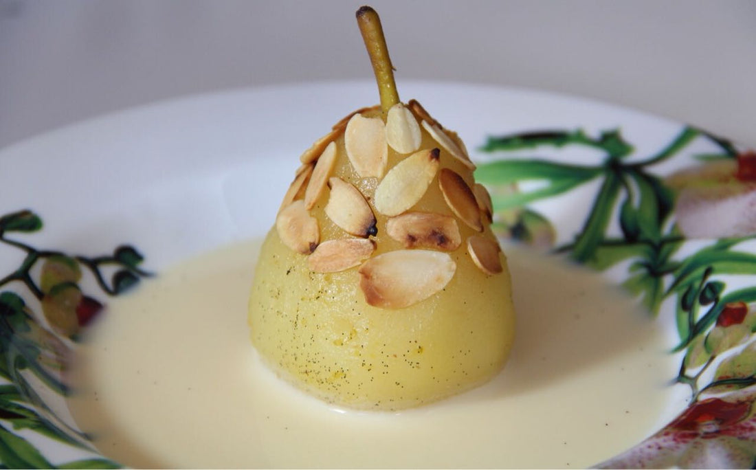 Pera ao Vinho com Creme Inglês (MasterChef – Receita Vencedora)
