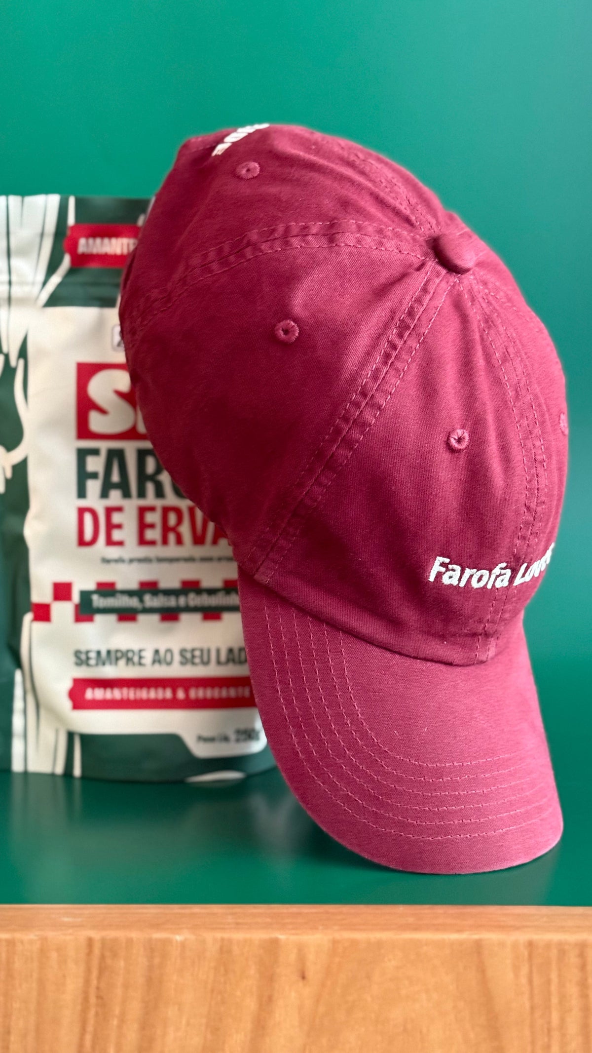 Boné Farofa Lover Vinho