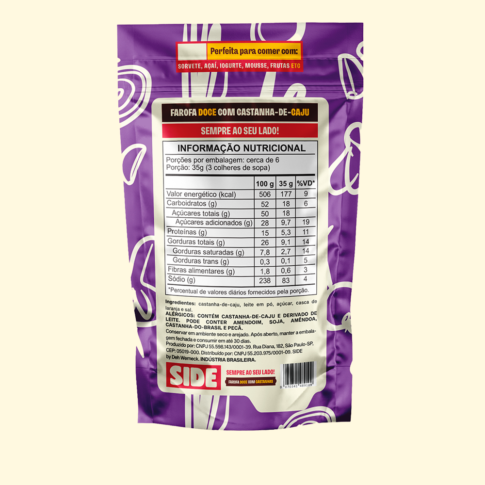 Farofa Doce com Castanhas