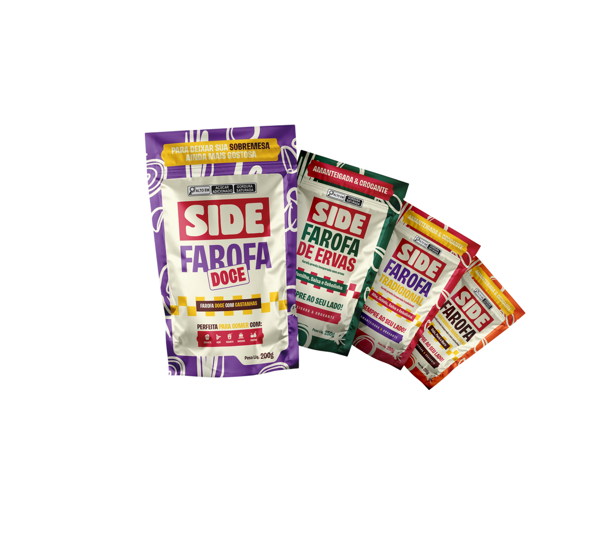 Kit Farofa SIDE 4 Sabores