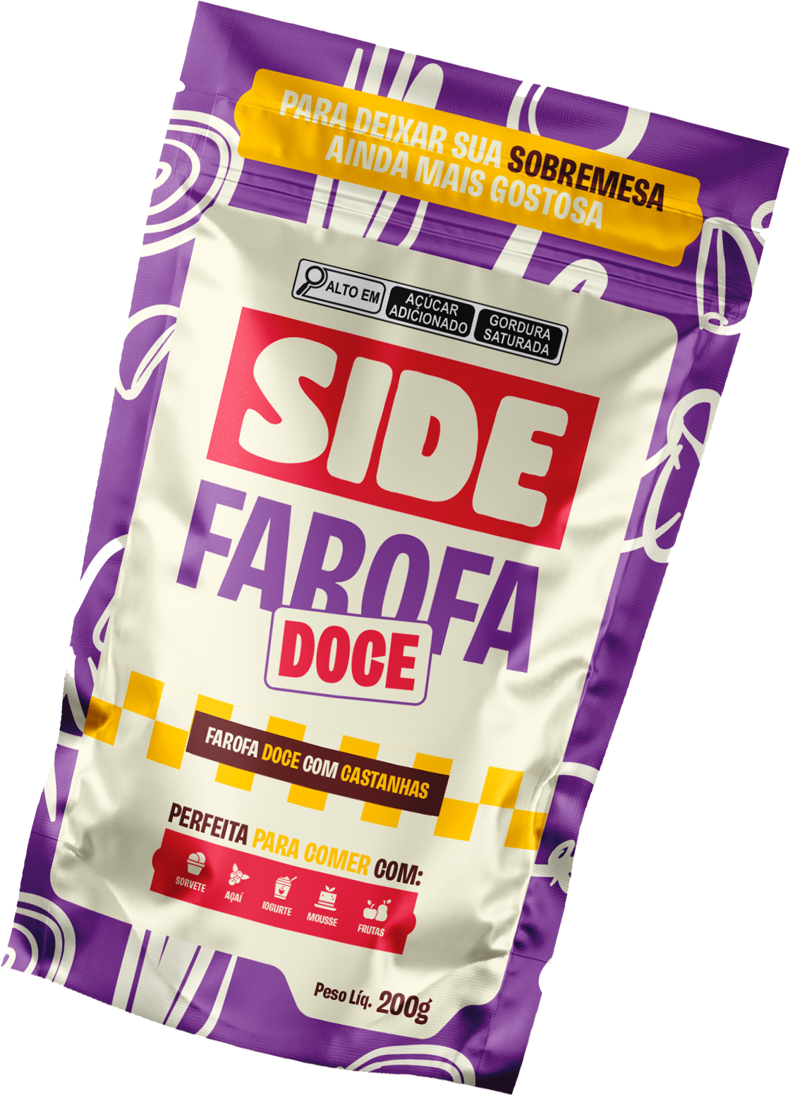 KIT: Farofa Doce com Castanhas (2 Unidades)